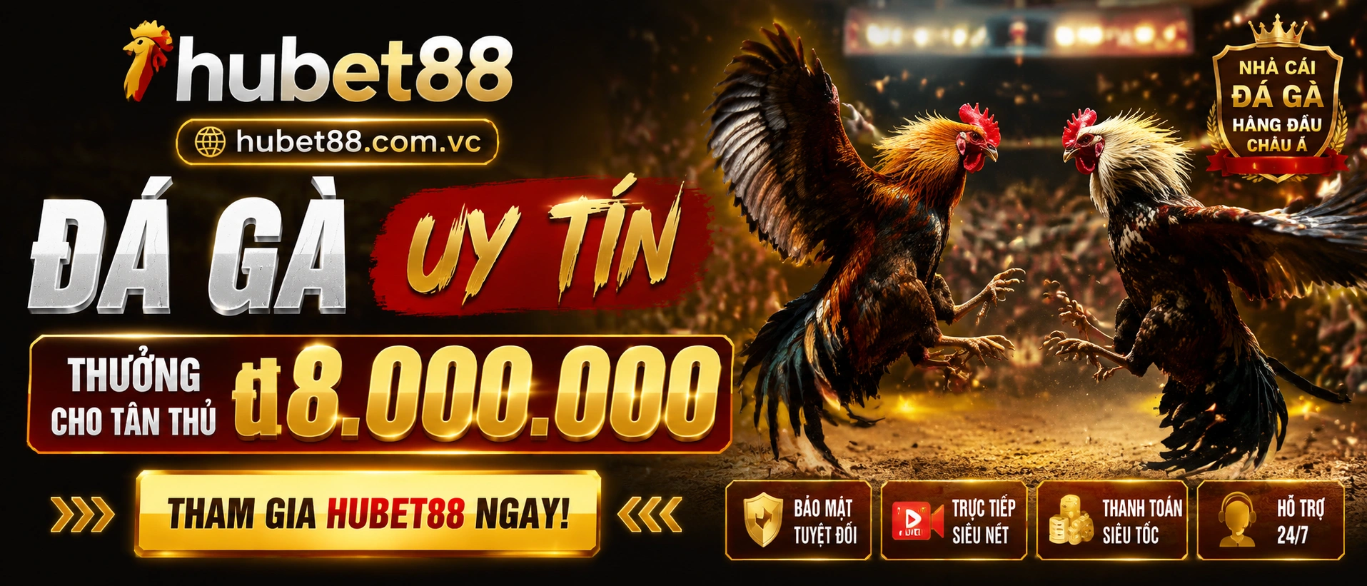 Đá Gà trực tiếp tại hubet88.com.vc