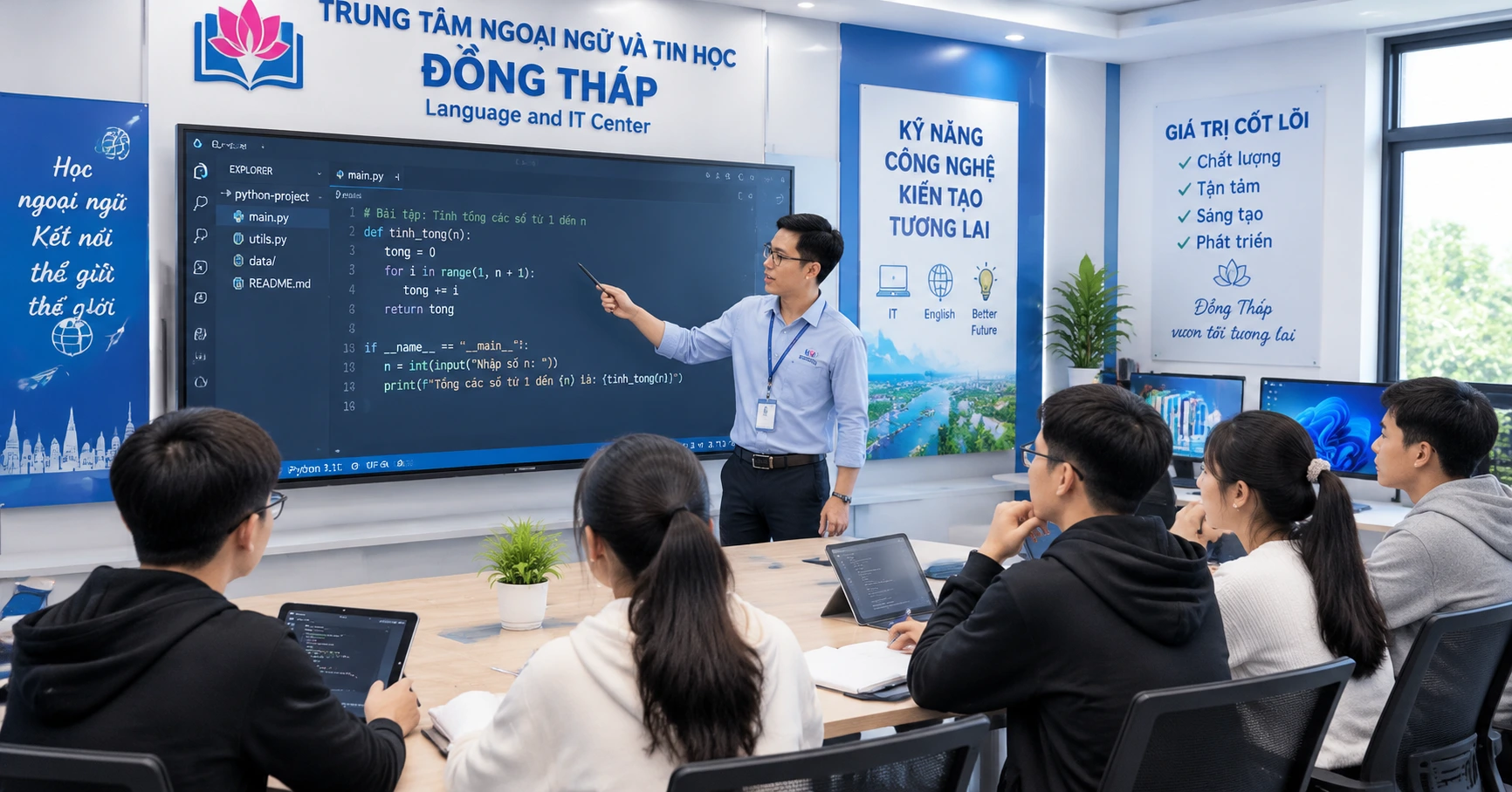 Trung tâm ngoại ngữ tin học Đồng Tháp – Địa chỉ uy tín phát triển kỹ năng và công nghệ - image 2 Trung tâm ngoại ngữ tin học Đồng Tháp – Địa chỉ uy tín phát triển kỹ năng và công nghệ - image 2